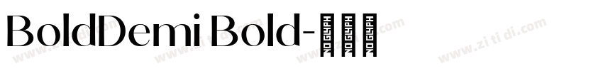 BoldDemi Bold字体转换